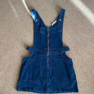 Jean dress overalls